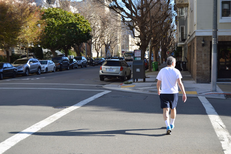 Biegacz w San Francisco